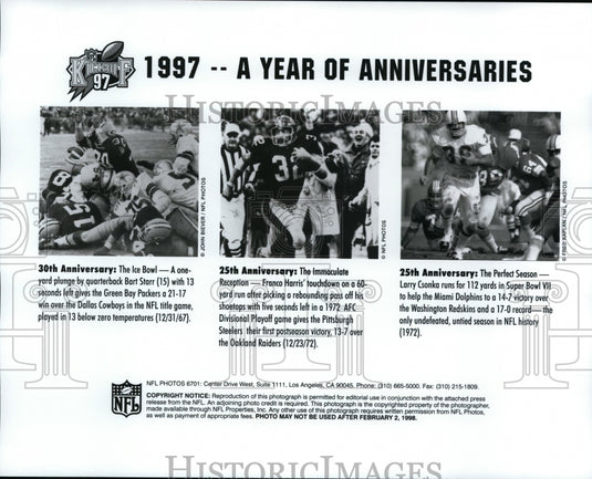 Press Photo 1997, a year of anniversaries-football - Historic Images