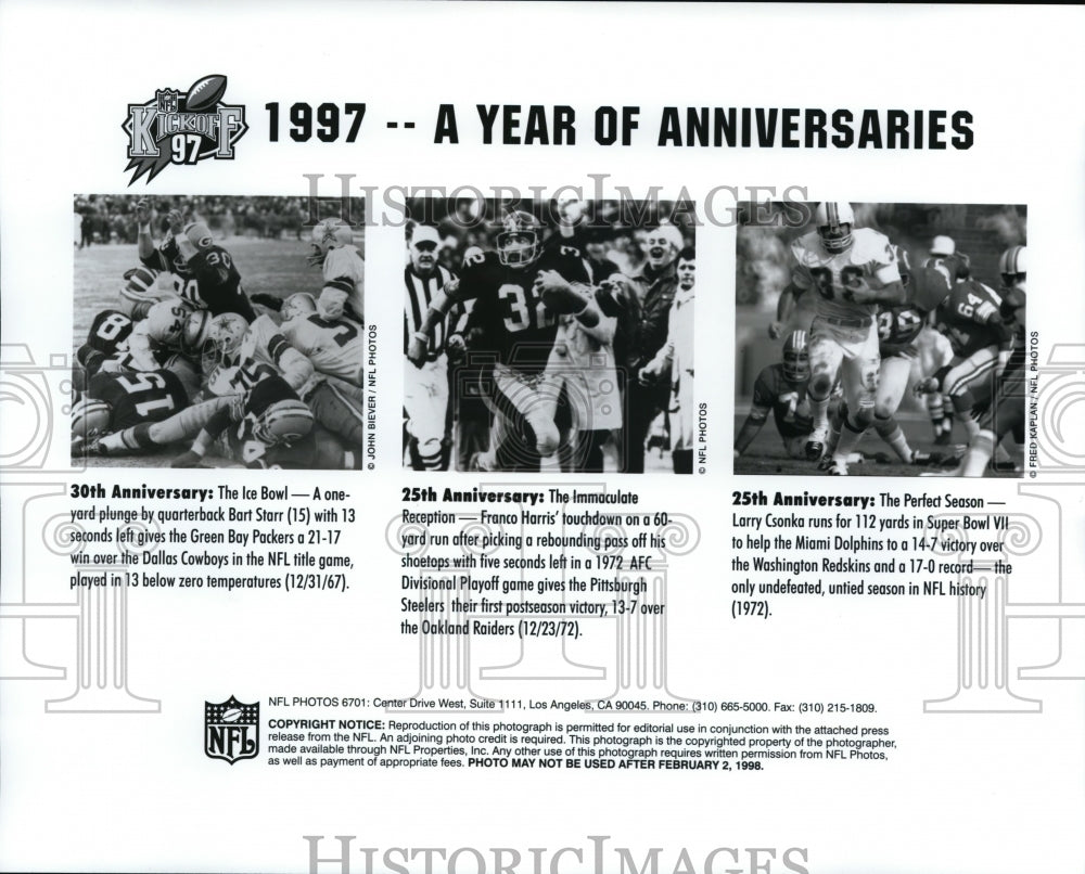 Press Photo 1997, a year of anniversaries-football - cvp86523 - Historic Images