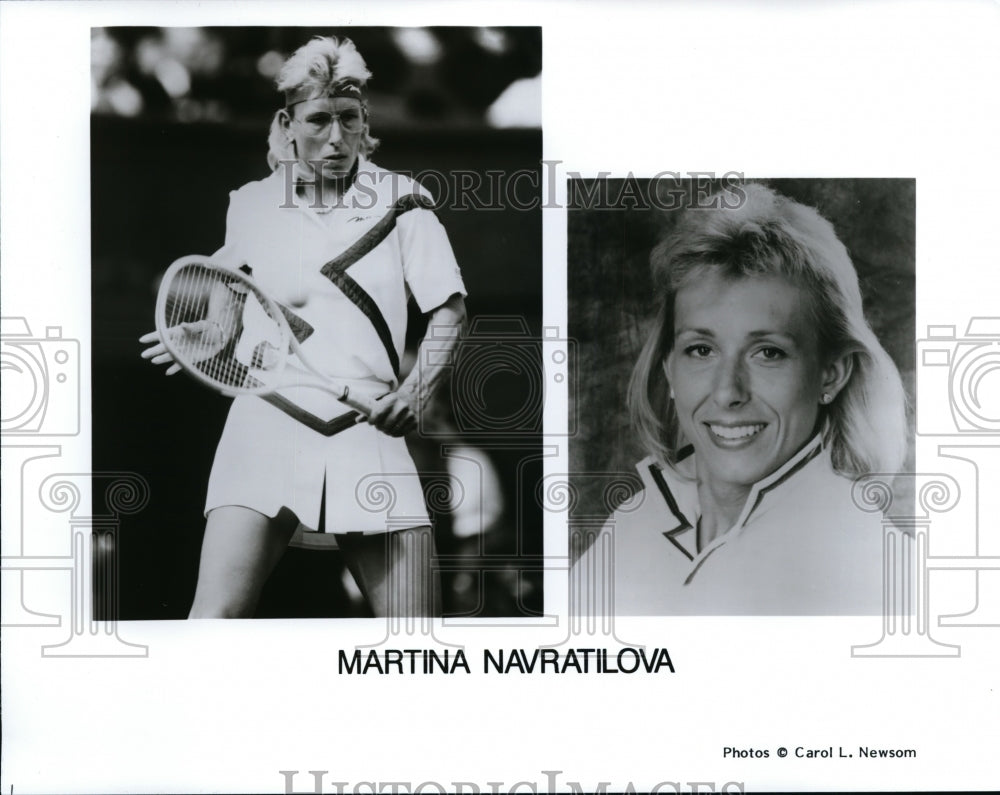 Press Photo Martina Navratilova, tennis player. - cvp86565 - Historic Images