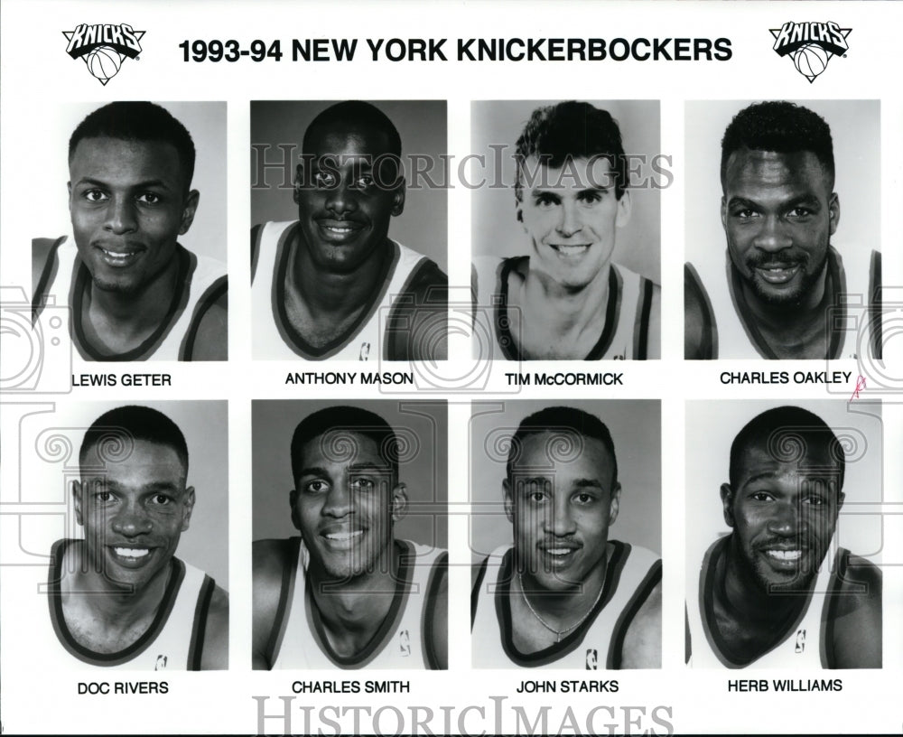 1993 Press Photo The 1993-94 New York Knickerbockers - cvp86574 - Historic Images