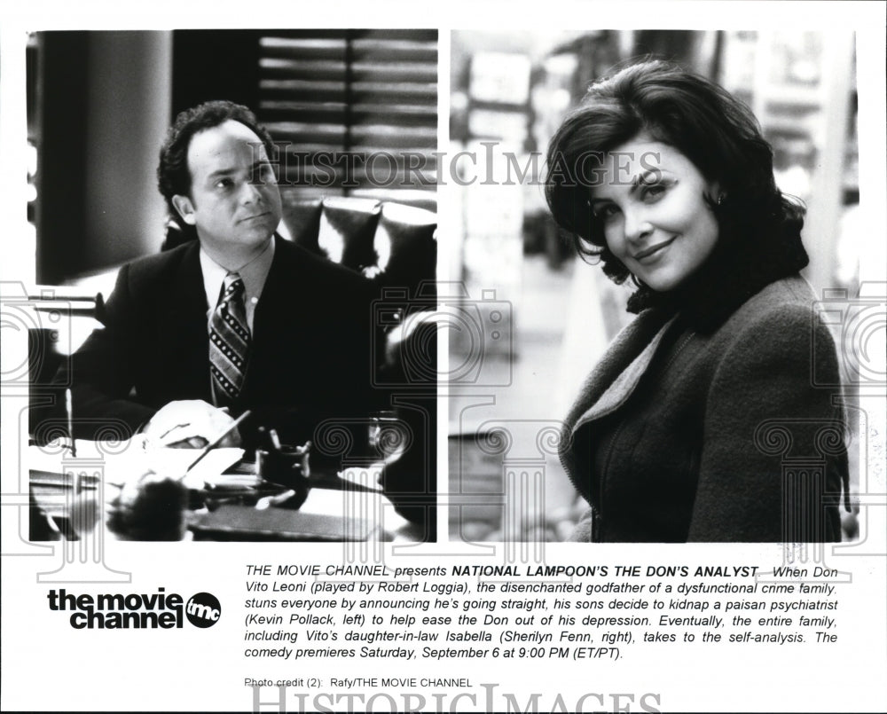 1998, National Lampoon's The Don's Analyst-Pollack and Sherilyn Fenn - Historic Images