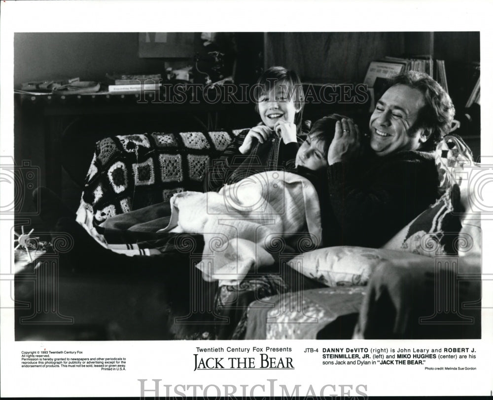 1993, Danny DeVito, Robert Steinmiller &amp; Miko Hughes in Jack the Bear - Historic Images