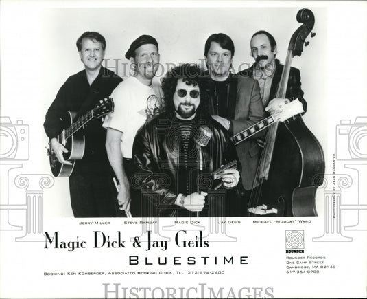 Press Photo Jerry Miller, Steve Ramsay of Magic Dick & Jay Geils Bluestime. - Historic Images