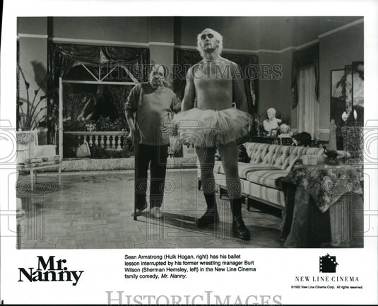 Press Photo Mr. Nanny-Hulk Hogan, Herman Hemsley - cvp87030 - Historic Images