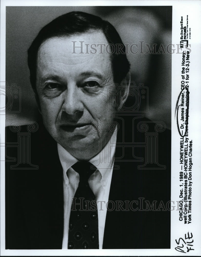 1989 Dr. James Reiner, CEO of the Honeywell Corp. - Historic Images