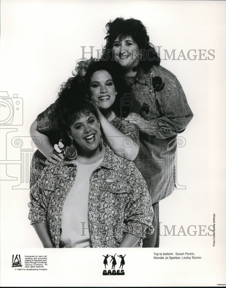 1990, "Babes" Top-Bottom:Susan Peretz, Wendie Jo Sperber,Lesley Boone - Historic Images