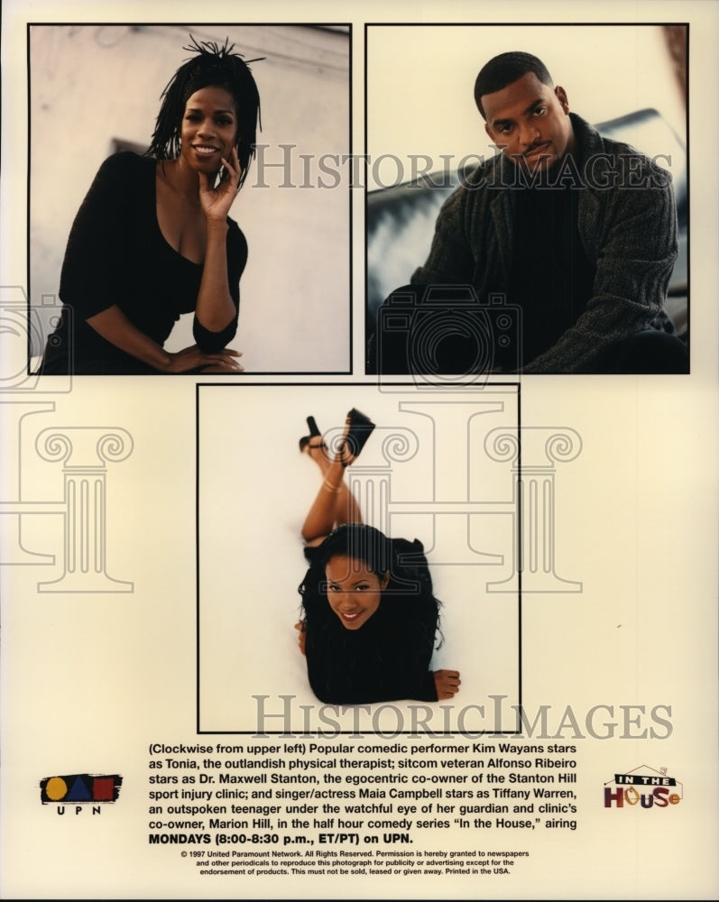1997, Kim Wayans and Alfonso Ribeiro in "In The House." - cvp87491 - Historic Images