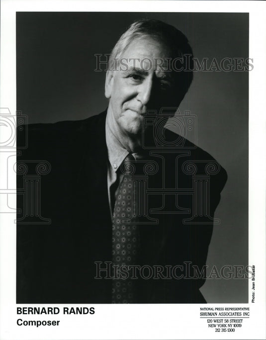 1996 Press Photo Composer Bernard Rands - cvp87557- Historic Images