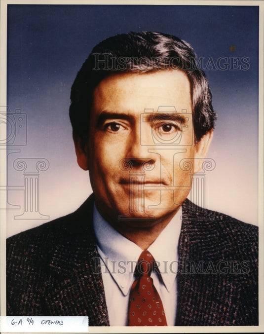 1990 Press Photo Dan Rather - cvp87596 - Historic Images