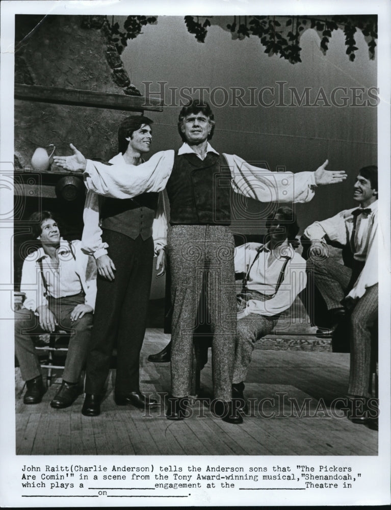 1977 Press Photo John Raitt in Shenandoah. - cvp87797 - Historic Images