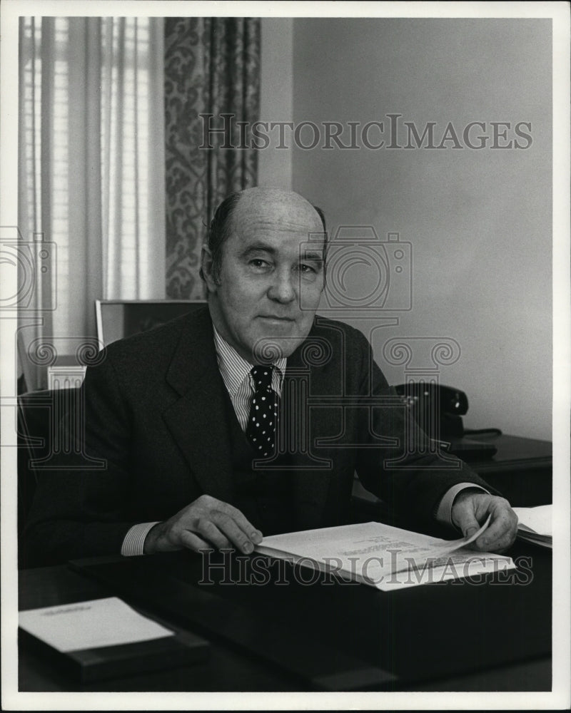 Press Photo Thomas J. Quigley, Superintendent of Schools, Catholic Diocese - Historic Images