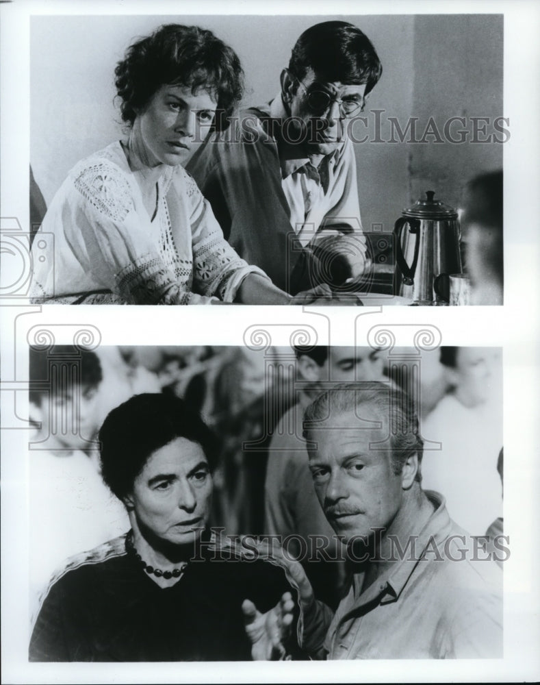 Press Photo Judy Davis,Leonard Nimoy and Ingrid Bergman&quot;A Woman Called Golda.&#39; - Historic Images