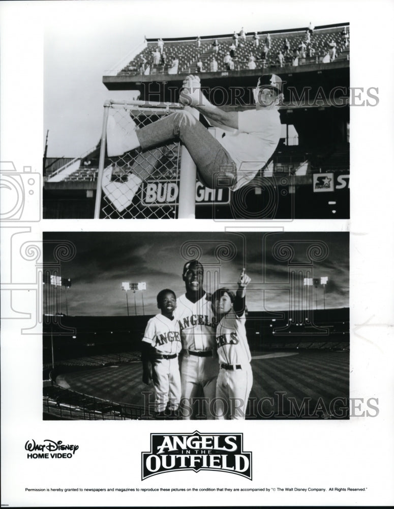 1995, Christopher Lloyd and Danny Glover in Angels in the Outfield. - Historic Images