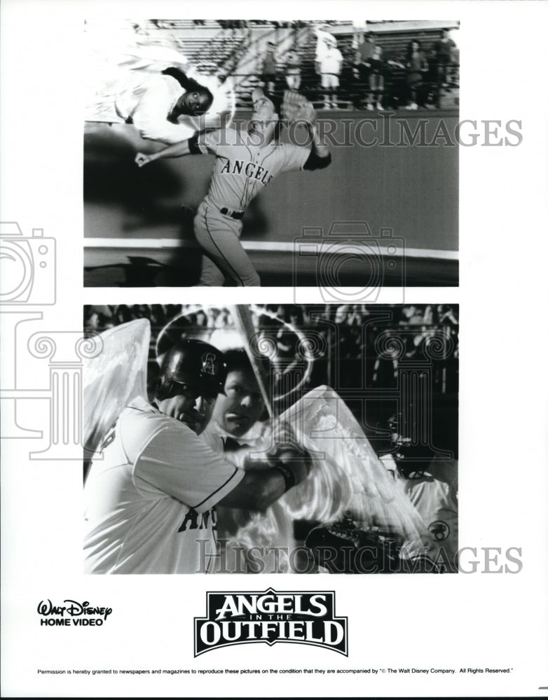 Press Photo Matthew McConaughey and Tony Longo in Angels in the Outfield. - Historic Images