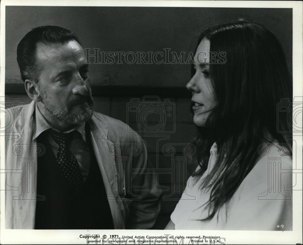 1972 Press Photo George Scott and Diana Rigg - cvp88149-Historic Images