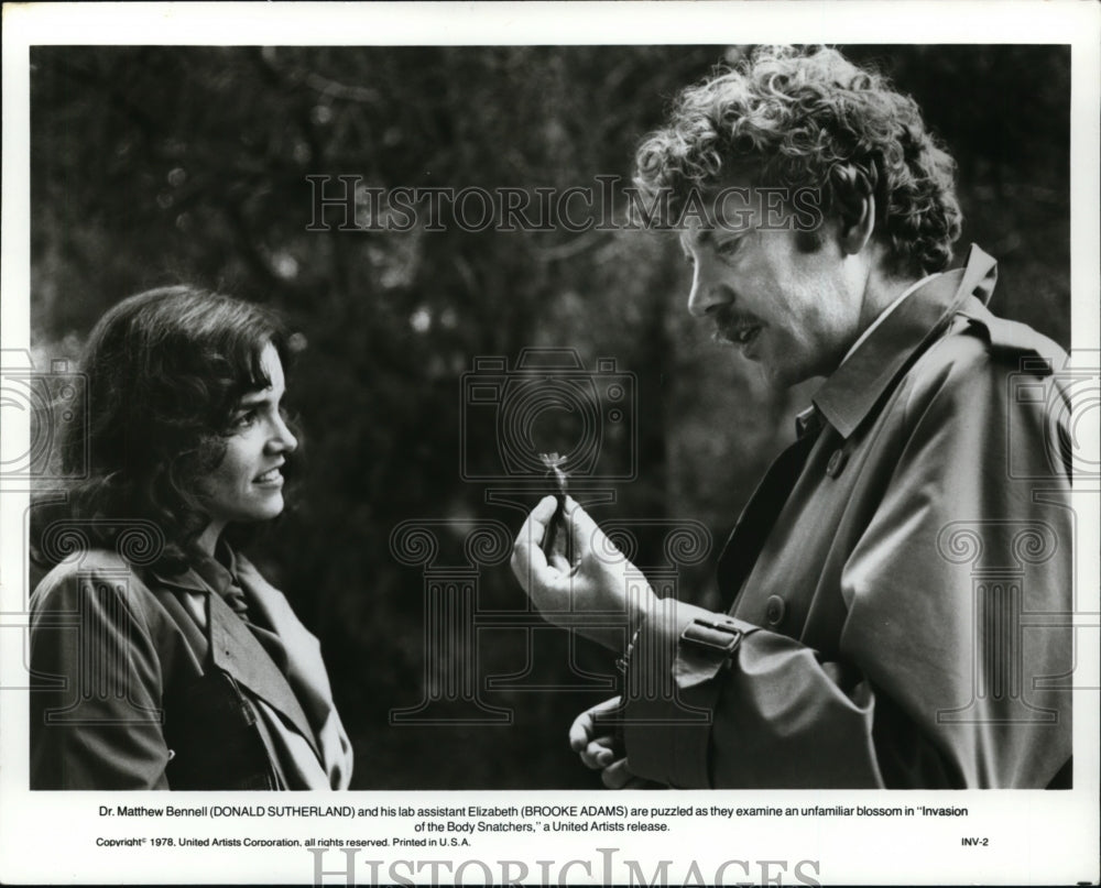 1979 Press Photo Donald Sutherland, Brooke Adams-Invasion of The Body Snatchers - Historic Images