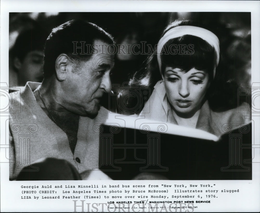 1976 Press Photo Georgie Auld and Liza Minnelli in New York, New York. - Historic Images