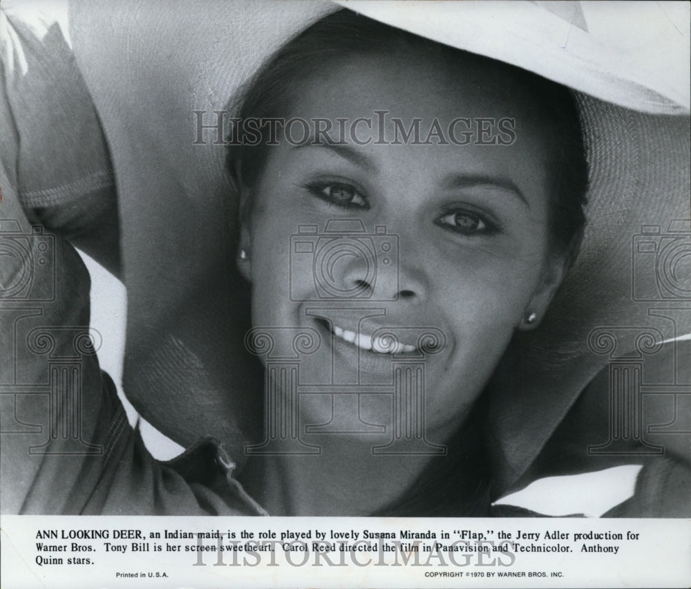 1970 Press Photo Susan Miranda in Flap. - cvp88237 - Historic Images