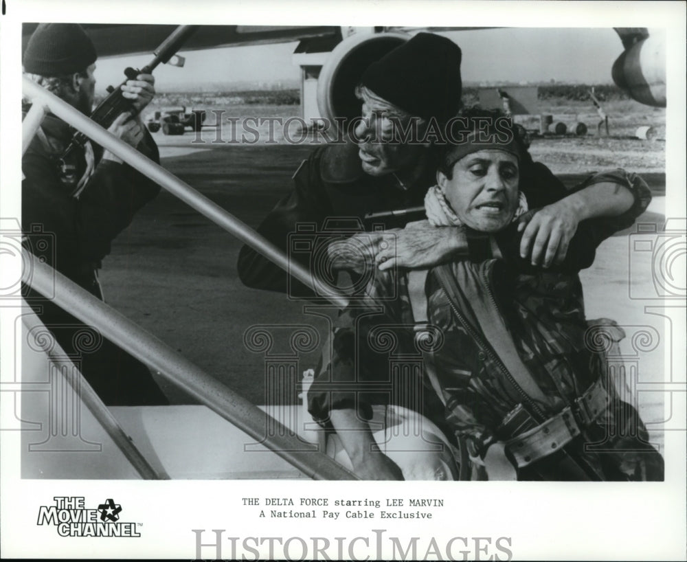 1987 Press Photo Lee Marvin in The Delta Force. - cvp88256- Historic Images