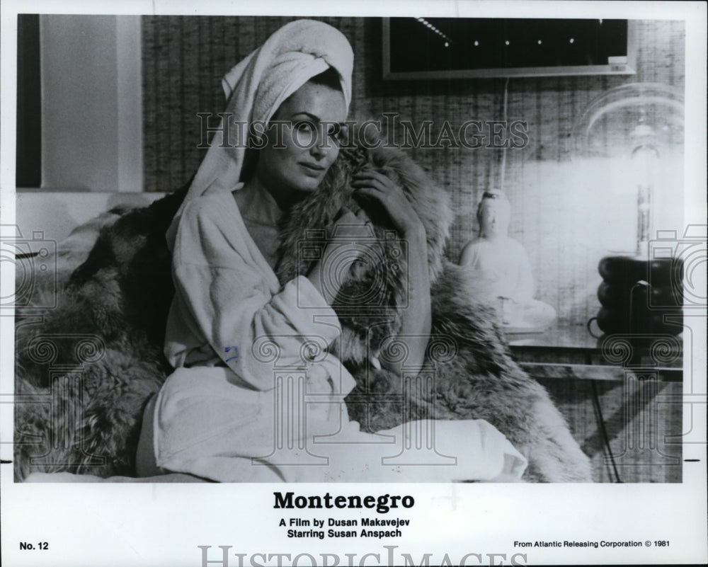1982 Press Photo "Montenegro" a film by Dusan Makavejev staring Susan Anspach. - Historic Images