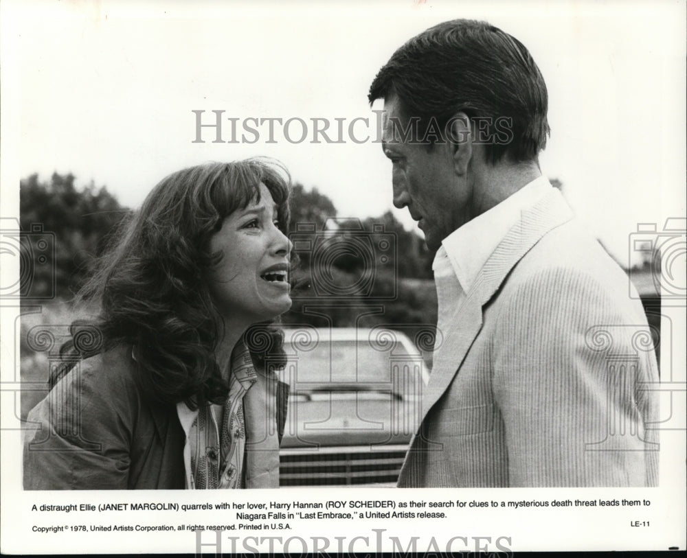 1979 Press Photo Last Embrace movie scene-Janet Margolin and Roy Scheider - Historic Images