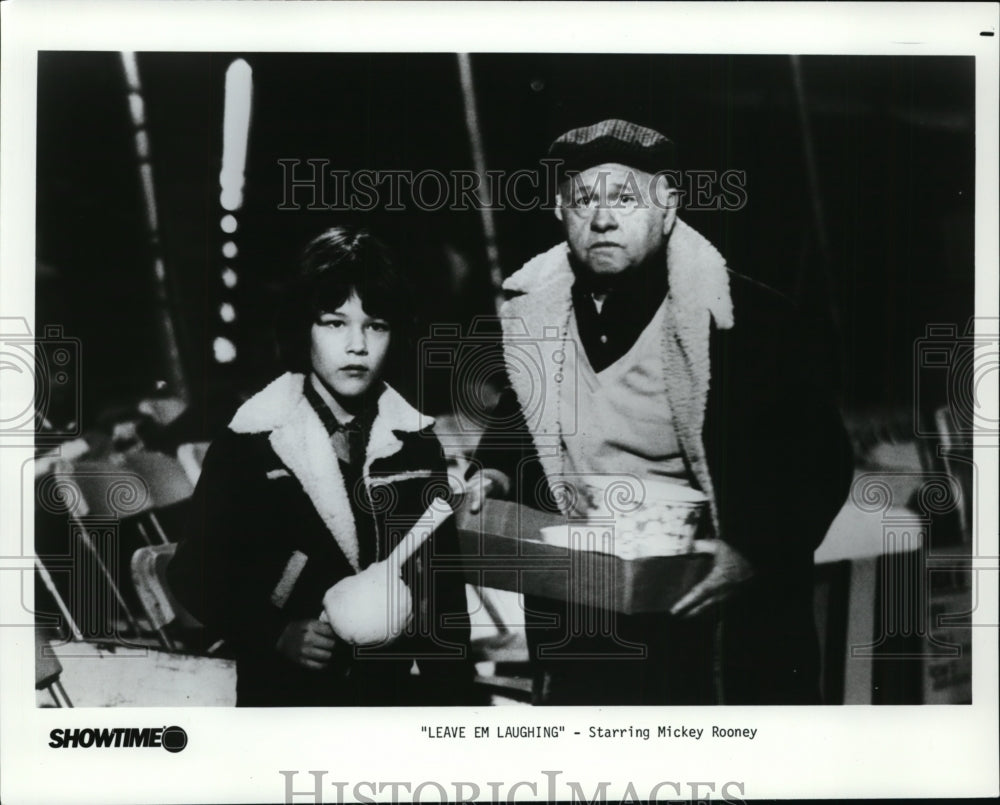 Press Photo &quot;Leave &#39;Em Laughing&quot; Starring Mickey Rooney. - cvp88457 - Historic Images