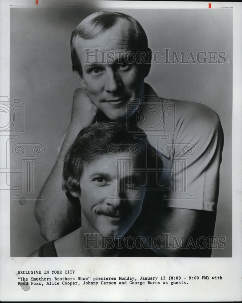 1975 Press Photo The Smothers Brothers Show - cvp88766 - Historic Images