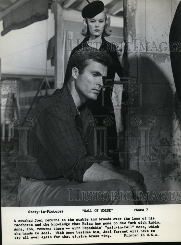 1964 Press Photo Dorothy Provine and Ty Hardin in &quot;Wall of Noise.&quot; - cvp89009-Historic Images