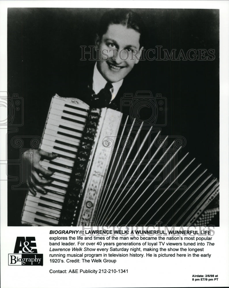 1920 Press Photo Lawrence Welk from the 1920&#39;s - cvp89052-Historic Images