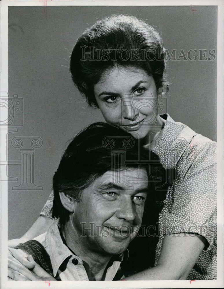 1973 Press Photo Miss Michael Learned, Ralph Waite in The Waltsons - cvp89077 - Historic Images