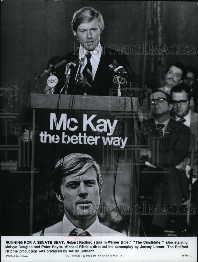 1978 Press Photo Robert Redford-The Candidate movie - cvp89180 - Historic Images