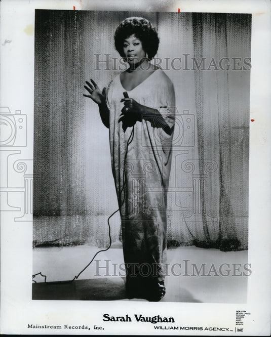 1975 Press Photo Sarah Vaughan - Historic Images