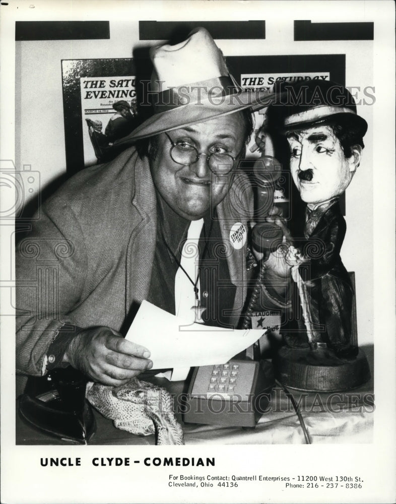 1975 Press Photo Uncle Clyde - Comedian - cvp89301-Historic Images