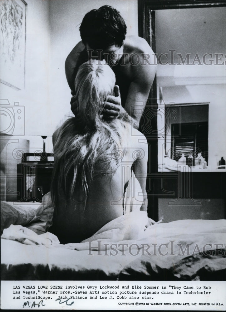 1968, Gary Lockwood,Elke Sommer in "They Came to Rob Las Vegas" - Historic Images