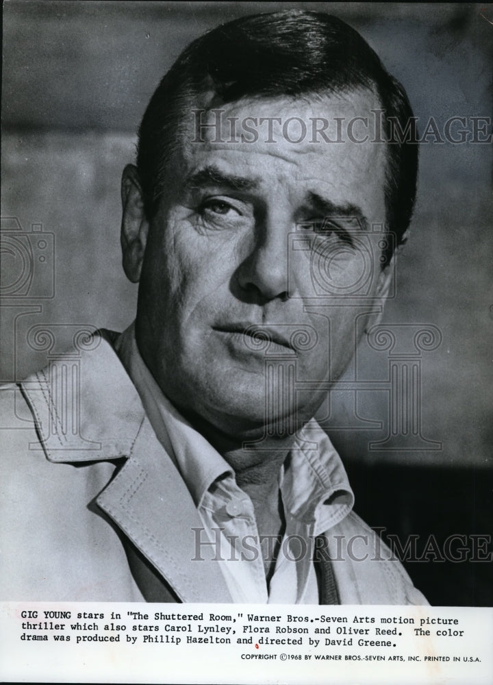 1968 Press Photo Gig Young stars in "The Shuttered Room." - cvp89395-Historic Images