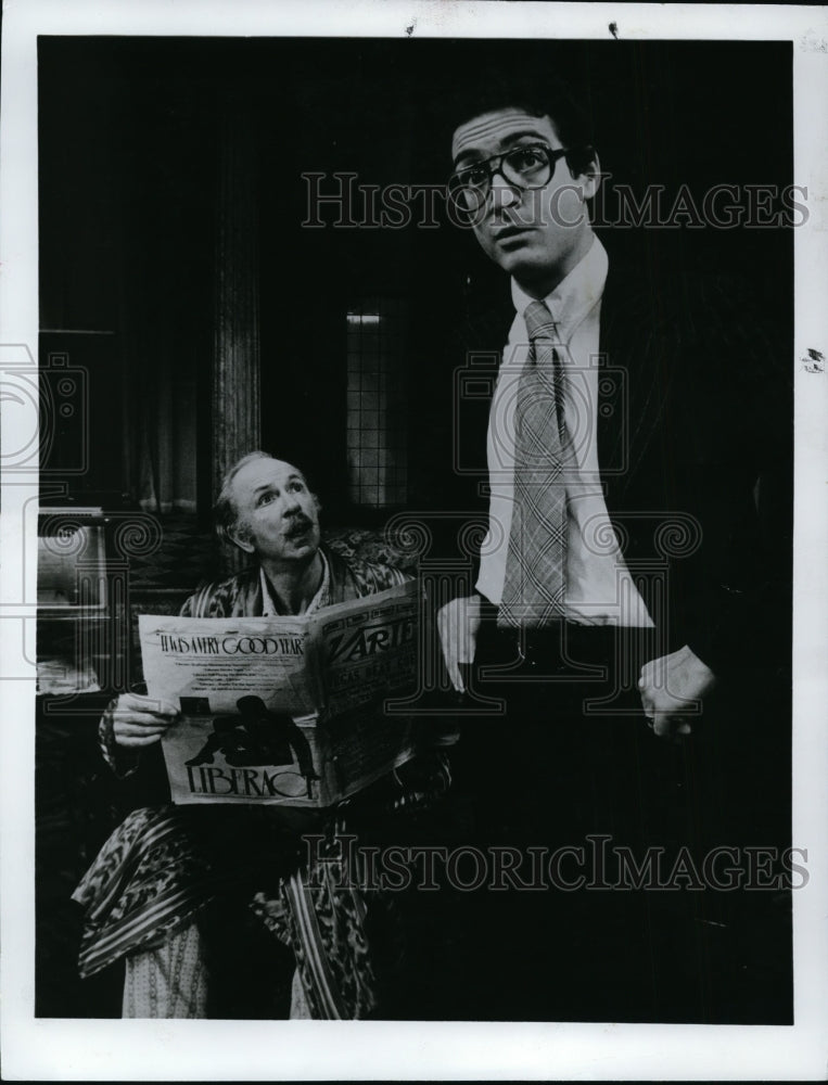 1973 Press Photo Jack Alberson and Lewis Stadlen in The Sunshine Boys.-Historic Images