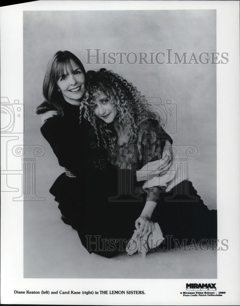 1990 Press Photo Diane Keaton and Carol Kane in The Lemon Sisters. - cvp89578 - Historic Images