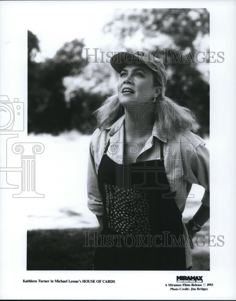1994 Press Photo Kathleen Turner in Michael Lessac's HOUSE OF CARDS ...