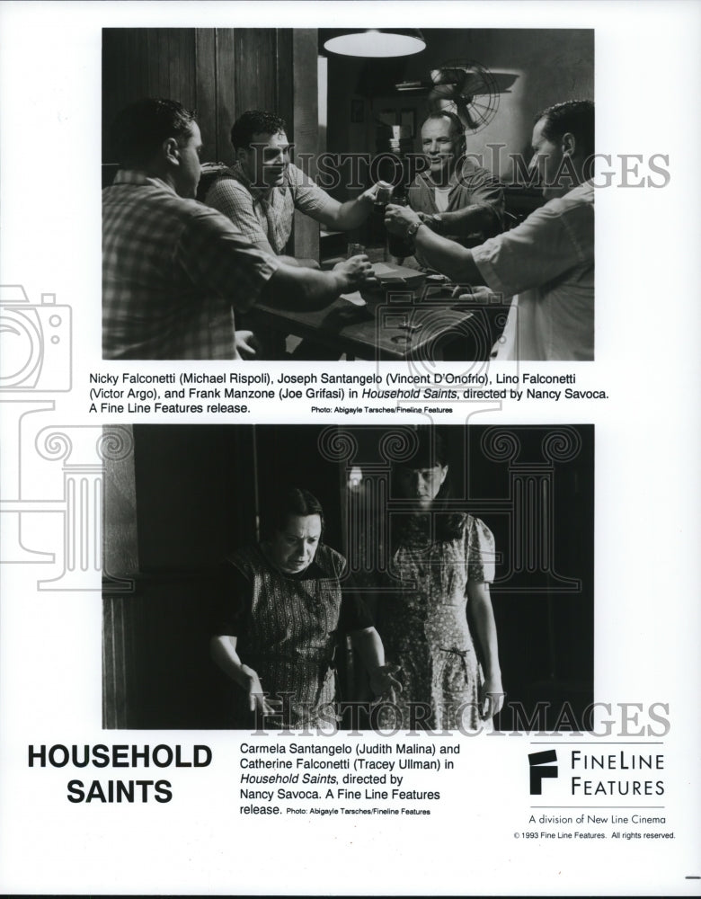 1993, Michael Rispoli and Vincent D'Onofrio in Household Saints. - Historic Images