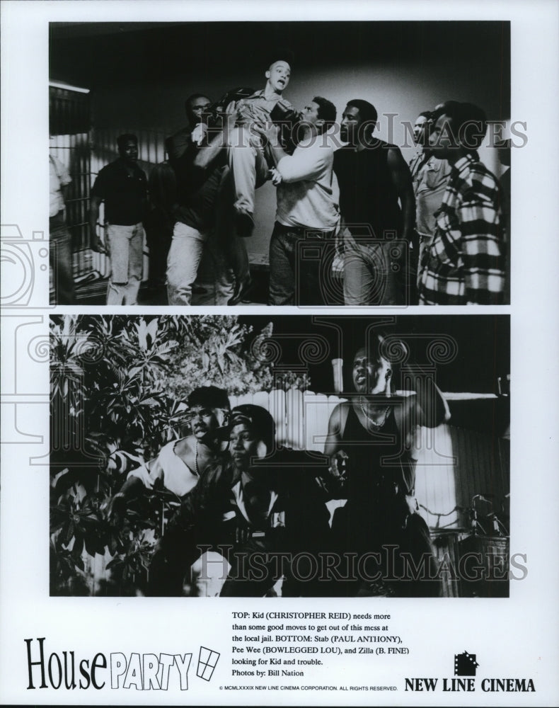 1989, Christopher Reid, B. Fine and Paul Anthony in House Party. - Historic Images