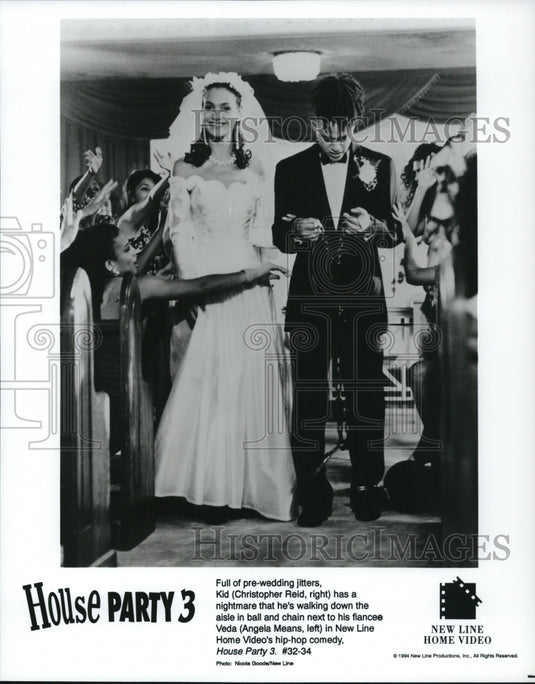 1994 Press Photo Christopher Reid and Angela Means in House Party 3. - cvp89635 - Historic Images