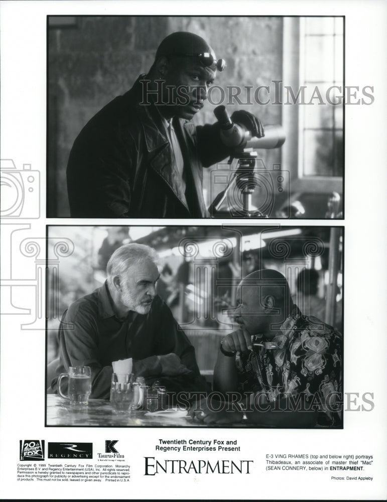 1999, Ving Rhames and Sean Connery in Entrapment. - cvp89776 - Historic Images