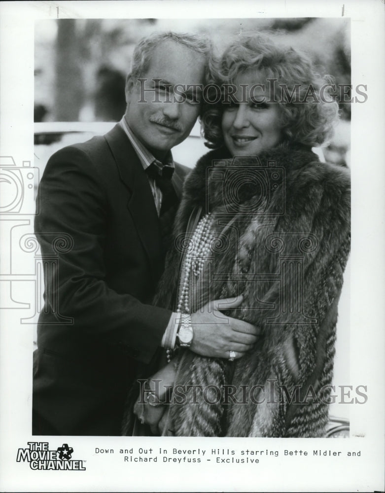 1987 Press Photo Bette Midler in Down and Out in Beverly Hills. - cvp89892 - Historic Images