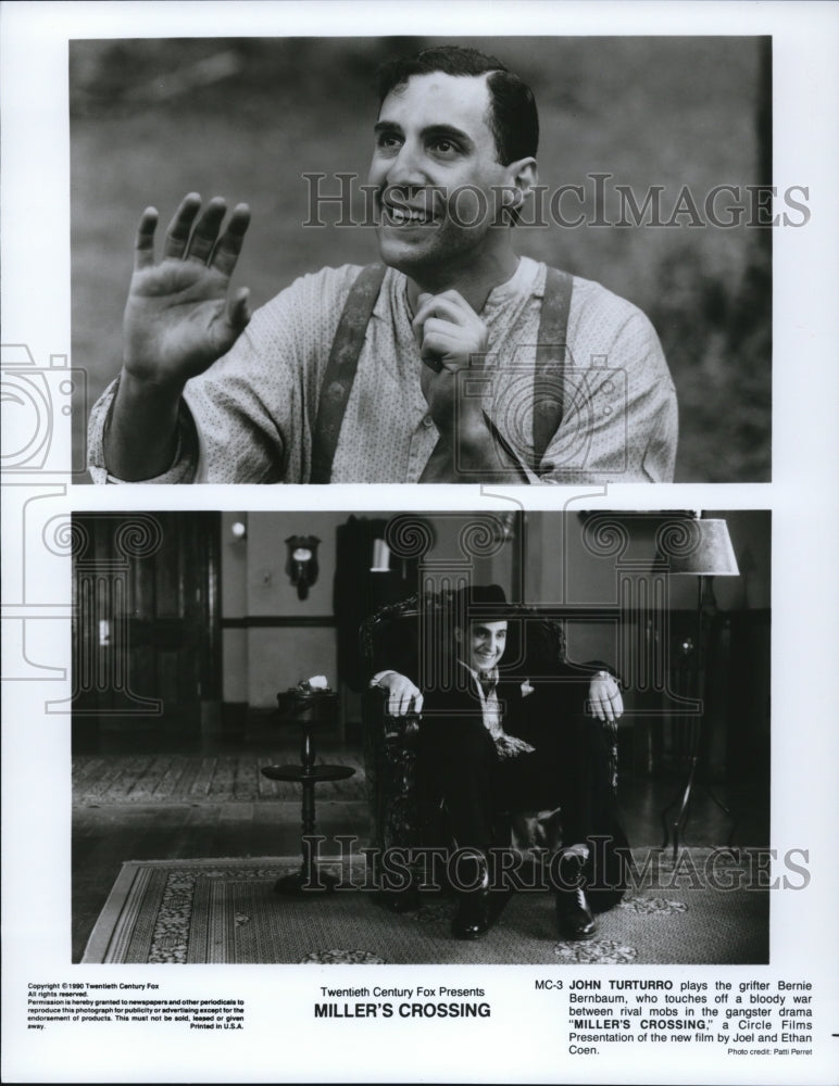 1990 Press Photo John Turturro in Miller&#39;s Crossing. - cvp89980- Historic Images