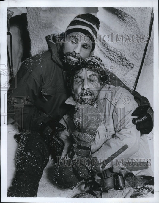 1987 Press Photo Will Rhys and Morgan Lund in K2. - cvp90198- Historic Images