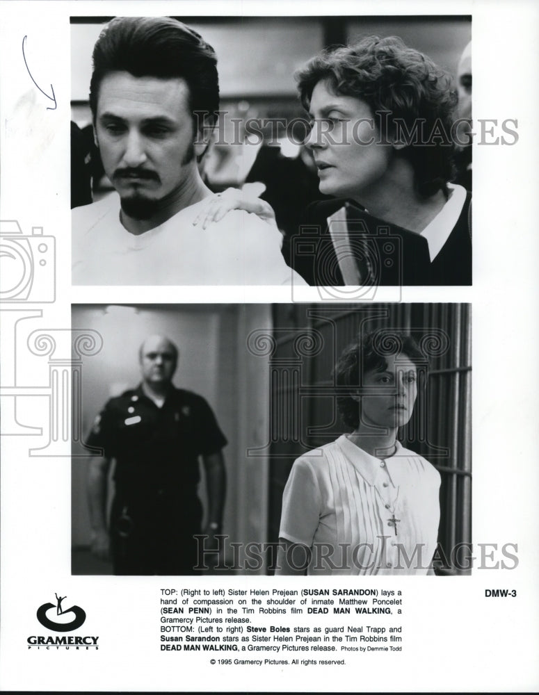 1996 Press Photo Dead Man Walking-Susan Sarandon and Sean Penn, Steve Noles - Historic Images