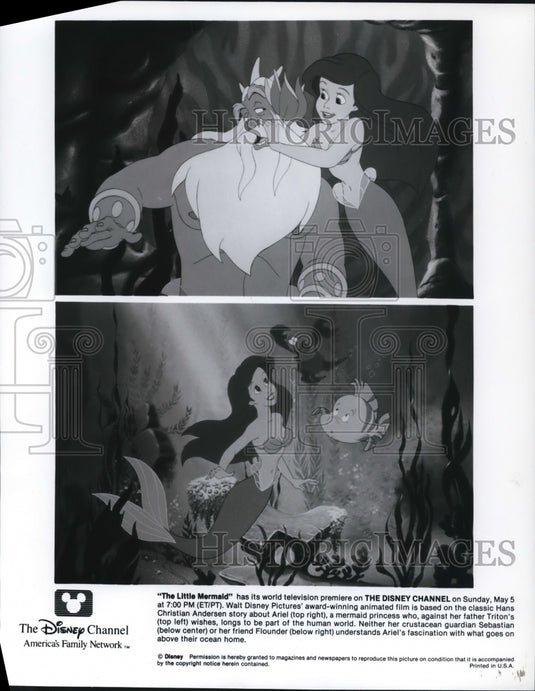 1991 Press Photo Scenes from Disney's animated classic The Little Mermaid. - Historic Images