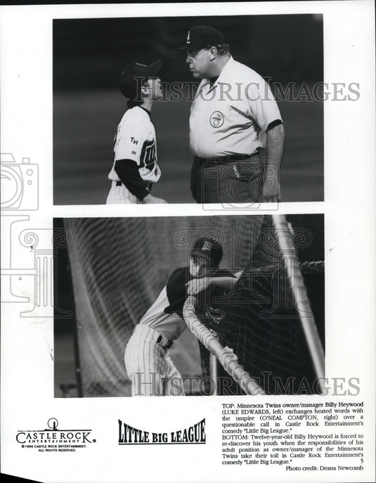 1994 Press Photo Castle Rock Entertainment's comedy "Little Big League." - Historic Images