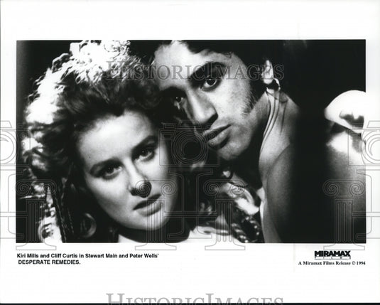 1994 Press Photo Kiri Mills and Cluff Curtis in "Desperate Remedies."-Historic Images