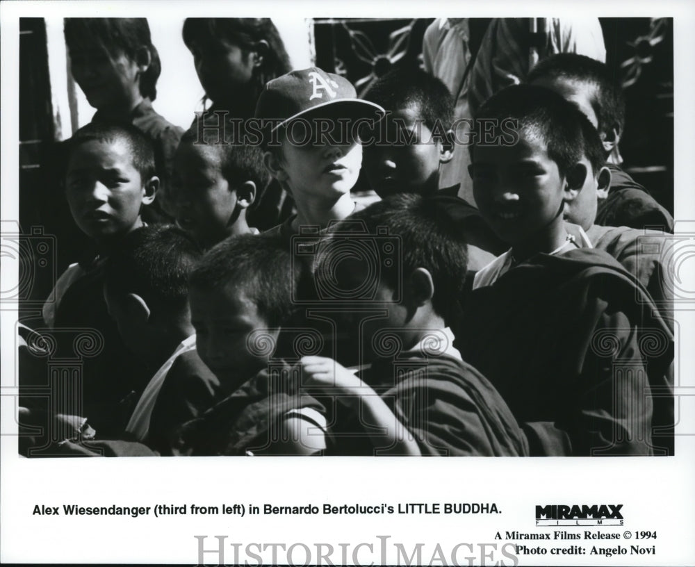 1994, Alex Wiesendanger (third from left) stars in "Little Buddha" - Historic Images